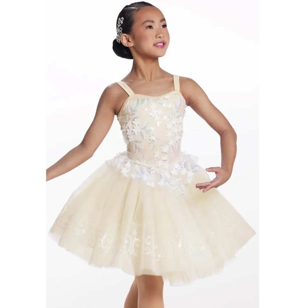 Weissman Showtime Light of a Clear Blue Morning Ballet Tutu Costume MC Cream